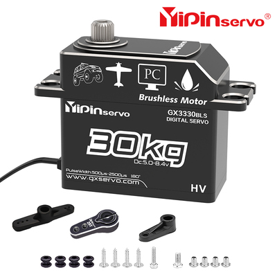 30kg Servo Steering Gear All Metal Material Brushless Motor PWM Digital Steering Gear
