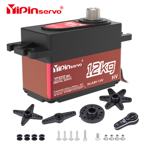 12kg steering gear low version short body steering gear brush motor Plastic aluminum alloy material 