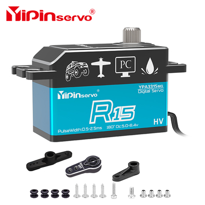 15kg steering gear low version short body steering gear brush motor all metal material for RC remote
