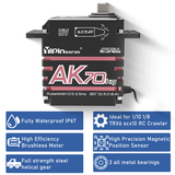 GXservo Meritorious Power pwm digital AK70kg waterproof high pressure brushless steering machine sho
